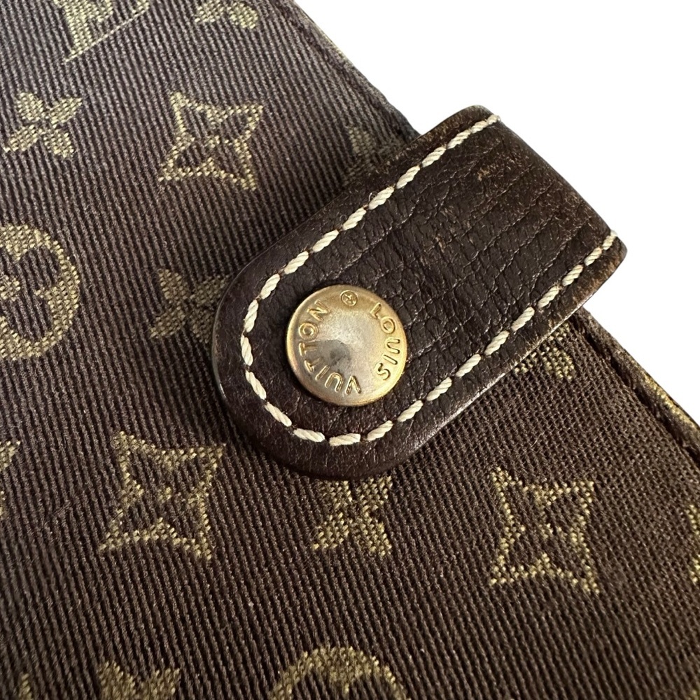 Louis Vuitton Brown Mini Lin Monogram Agenda PM Passport Journal Organizer - Picture 3 of 12
